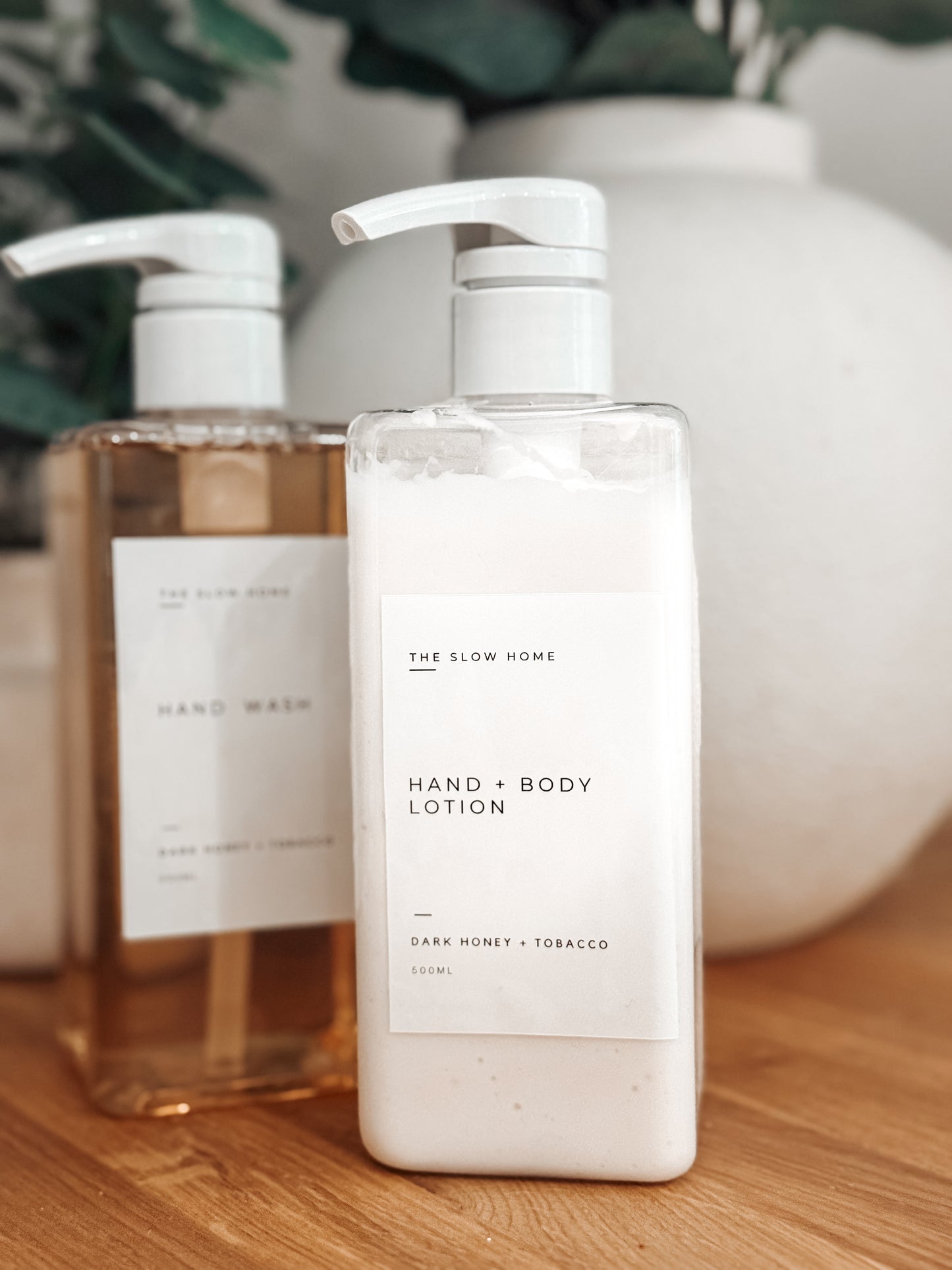 Hand lotion and soap duo
