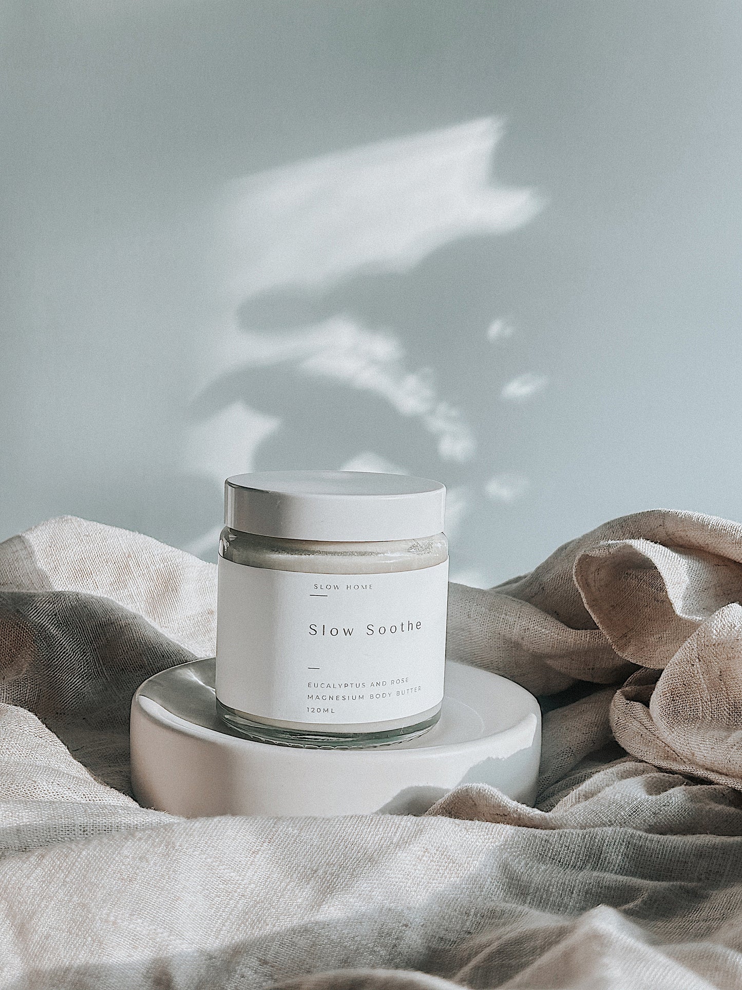 Slow Soothe Magnesium Body Butter – Muscle Relaxation; Cramps Relief with Eucalyptus & Rose Essential Oils