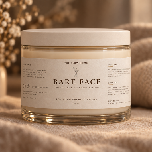 Bare Face | Nourishing Beef Tallow Face Cream for Natural Skincare | Organic Moisturiser